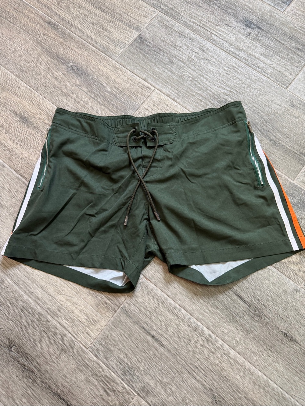 DC2 Miami Brave Green Pool Side Bathing Suit Shorts University Of Miami Color XL